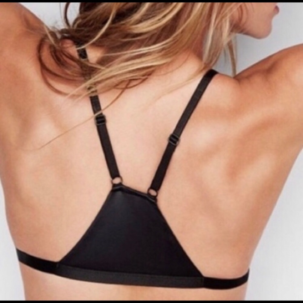 BOGO🎉NWT 2/$25 VS Black Mesh Racerback Bra - Picture 2 of 7